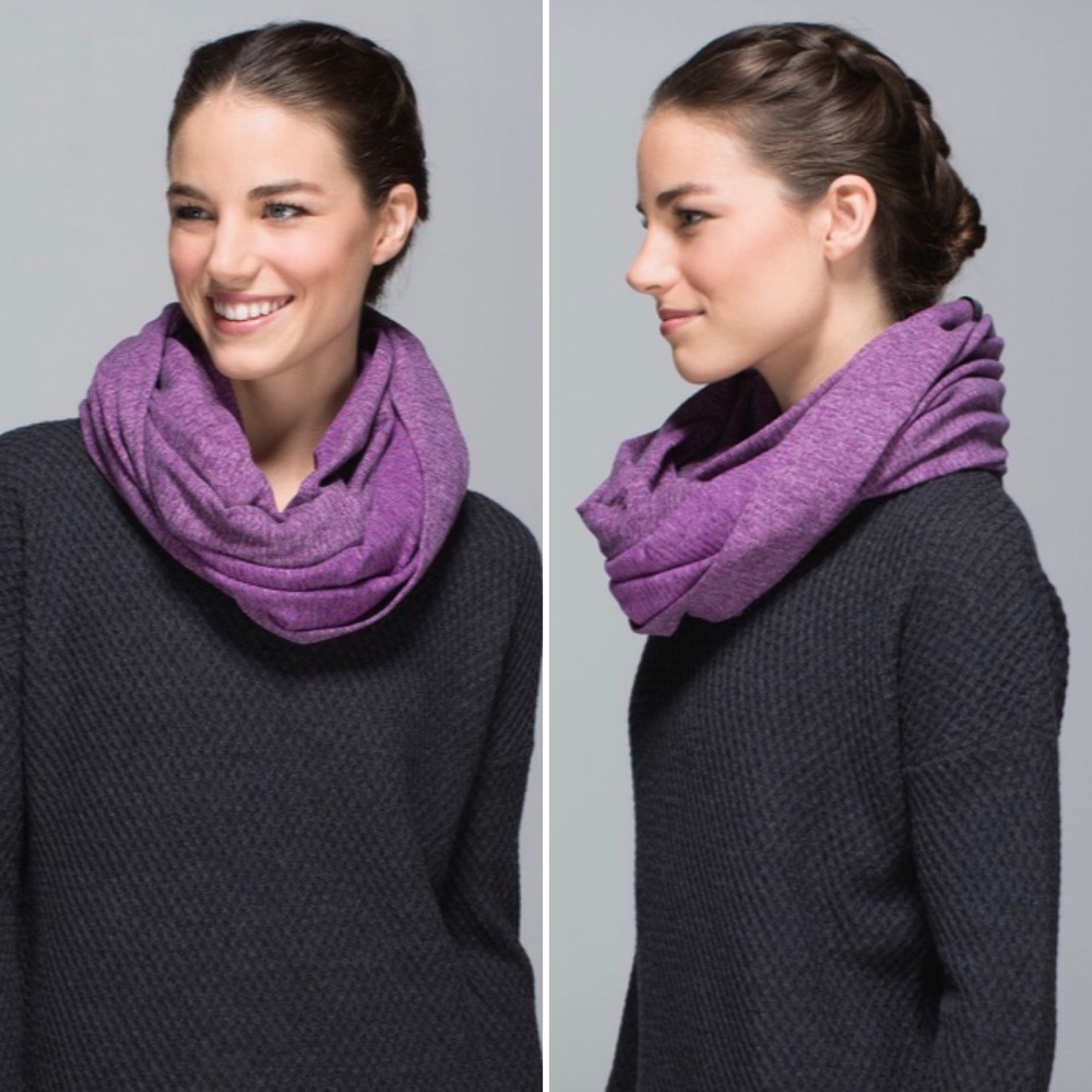 Vintage Lululemon Vinyasa Scarf. Pique. Ultraviolet Black.